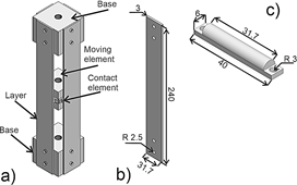 Schematic of bidirectional energy dissipator.