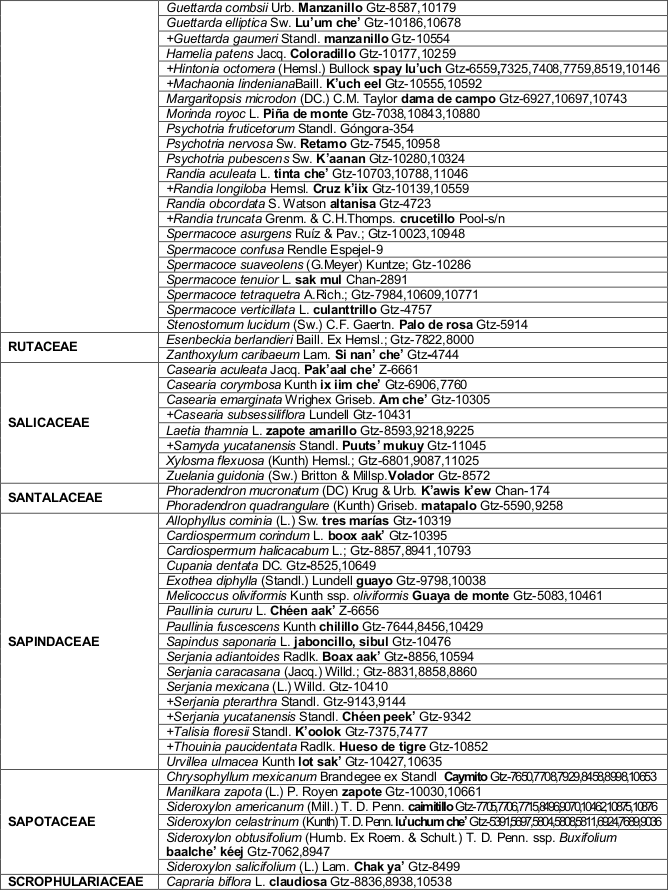  Listado florístico de Campeche México.