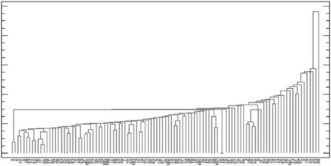 Clusterización de subvariables en dendograma