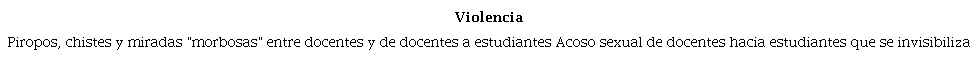 Violencia sexual en el contexto universitario