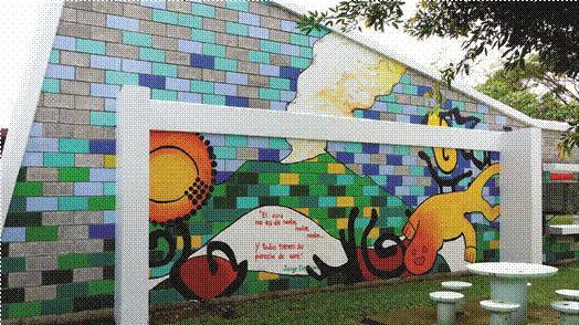 Mural Parcelas de Aire, lado B. ©Pablo Bonilla Elizondo