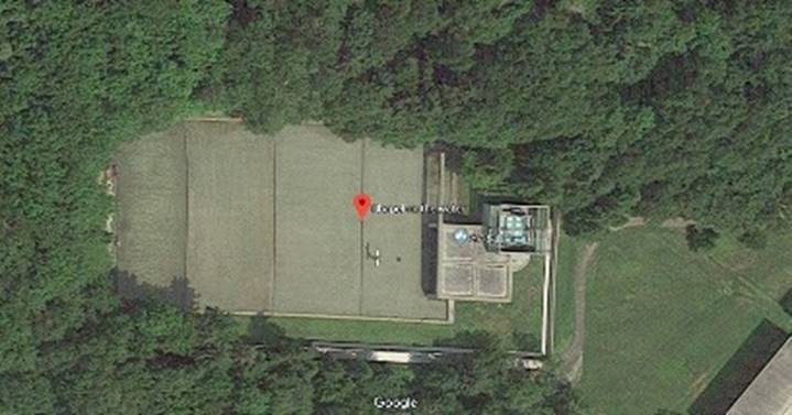 Vista a&eacute;rea de la iglesia del agua, obra de Tadao Ando24