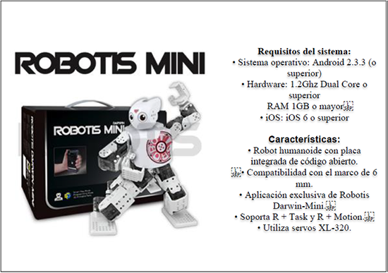 Robot Darwin MINI de la marca Robotis