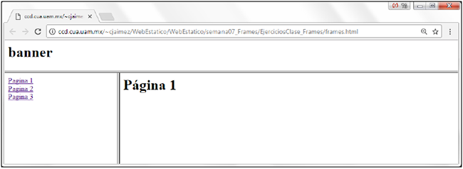 Soluci&oacute;n a un ejemplo pr&aacute;ctico de frames.
