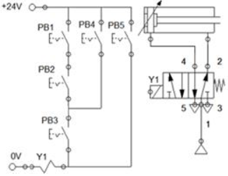 Diagrama el&eacute;ctrico-neum&aacute;tico propuesto por el maestro.
