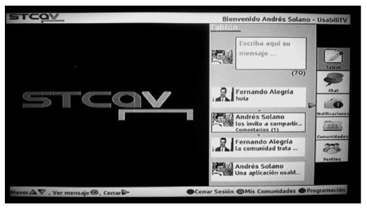 Interfaz principal del proyecto ST-CAV.