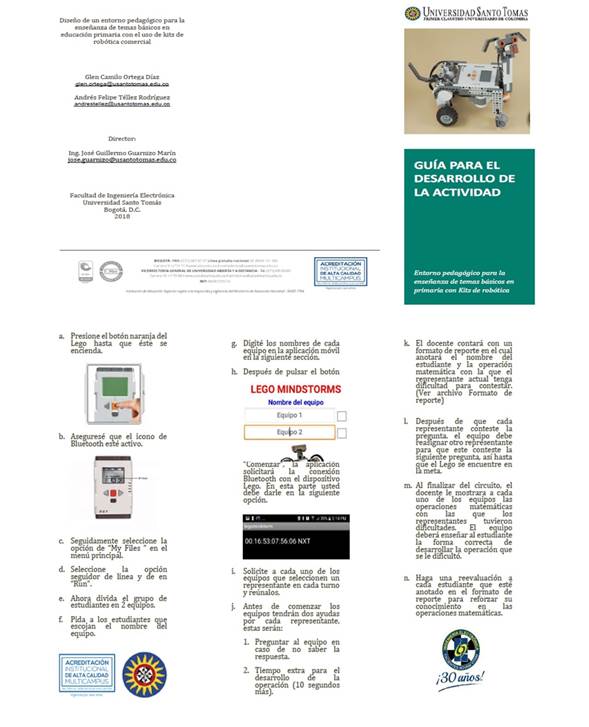 Folleto gu&iacute;a para la actividad.