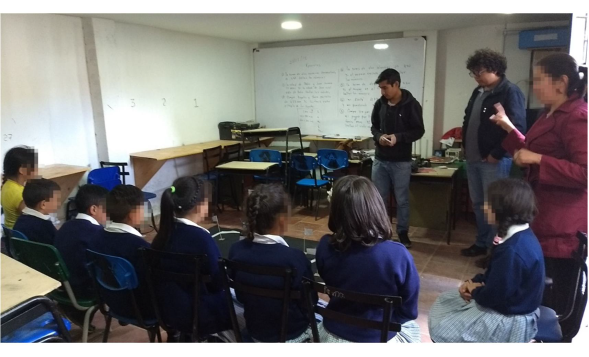 Desarrollo de la actividad con los estudiantes.