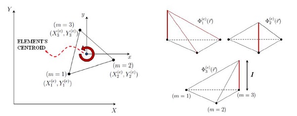 Local elements employed in our simulations