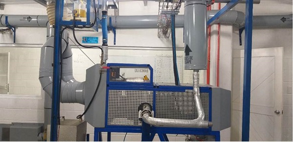 Experimental engine test bench