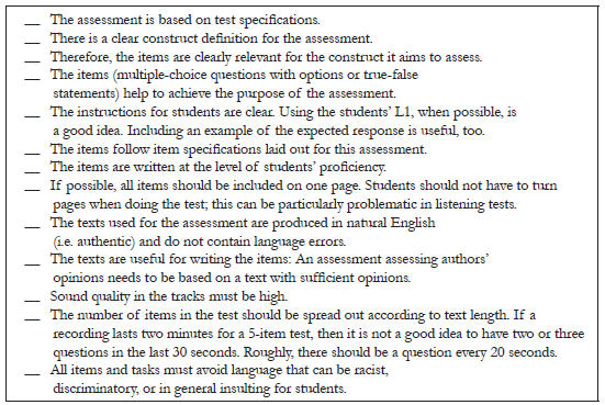 General Guidelines for Designing Listening Assessments.