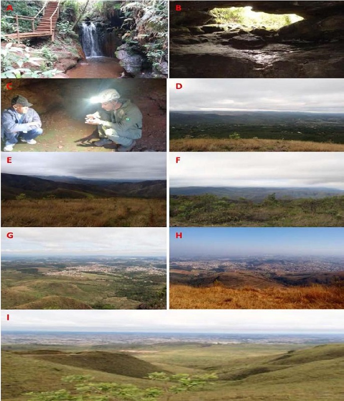 Geosites of the Serra do Rola Mo&ccedil;a State Park.