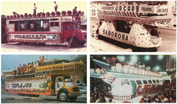 Trios Elétricos between the 1960s and 1970s