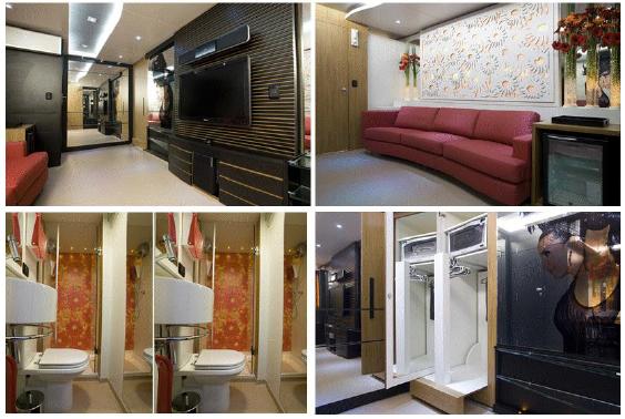 Internal compartments of Ivete Sangalo’s Trio Elétrico