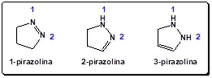 Estructuras tautoméricas de pirazolinas.