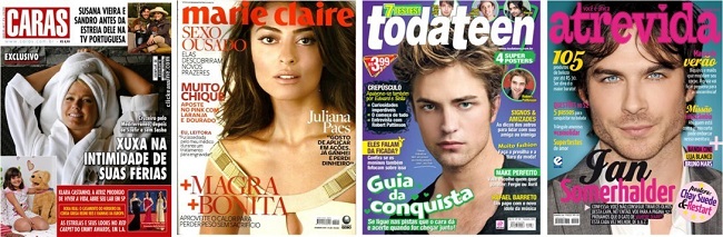 Revistas consumidas pelas quilombolas.