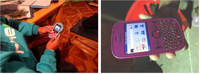 Celulares Smatphones presentes no quilombo.