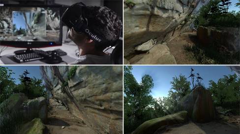 Usuário explorando virtualmente um espaço
efêmero de forma não-destrutiva.