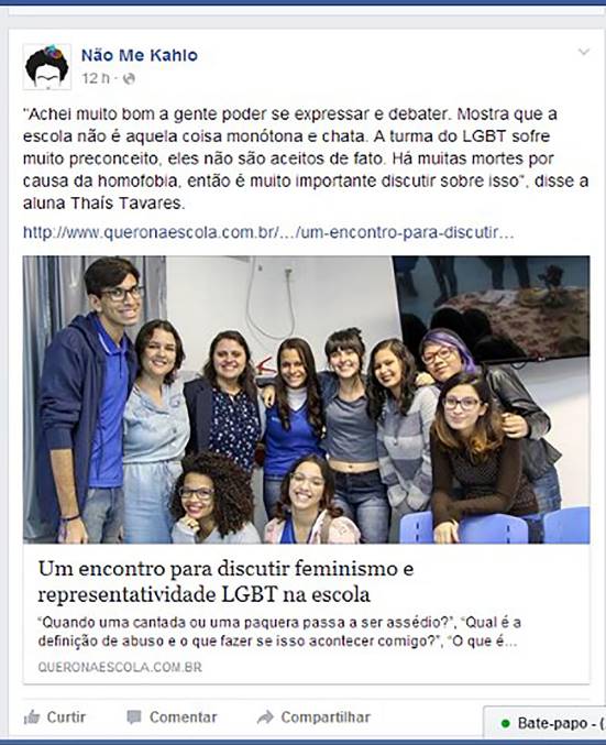 Imagem 7: Postagem p�gina N�o Me Kahlo