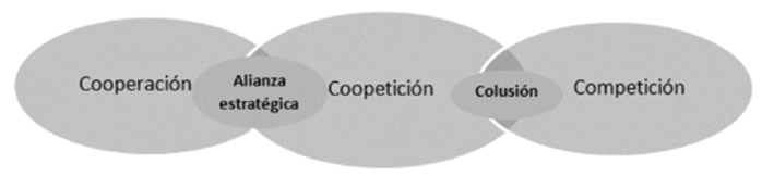 Relaciones t&iacute;picas de las alianzas estrat&eacute;gicas, la coopetici&oacute;n y la colusi&oacute;n