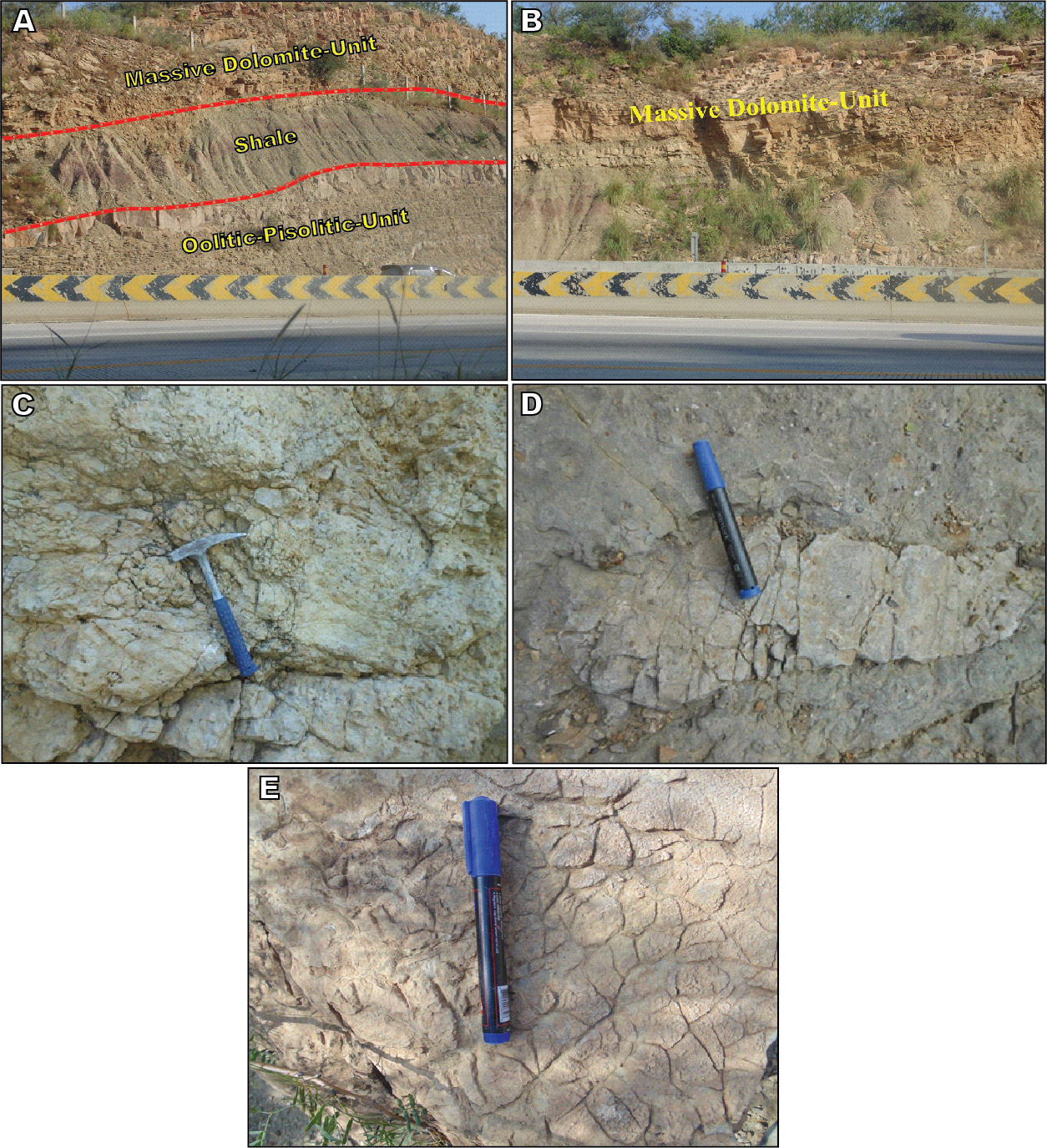 Field observations of Jutana Formation: