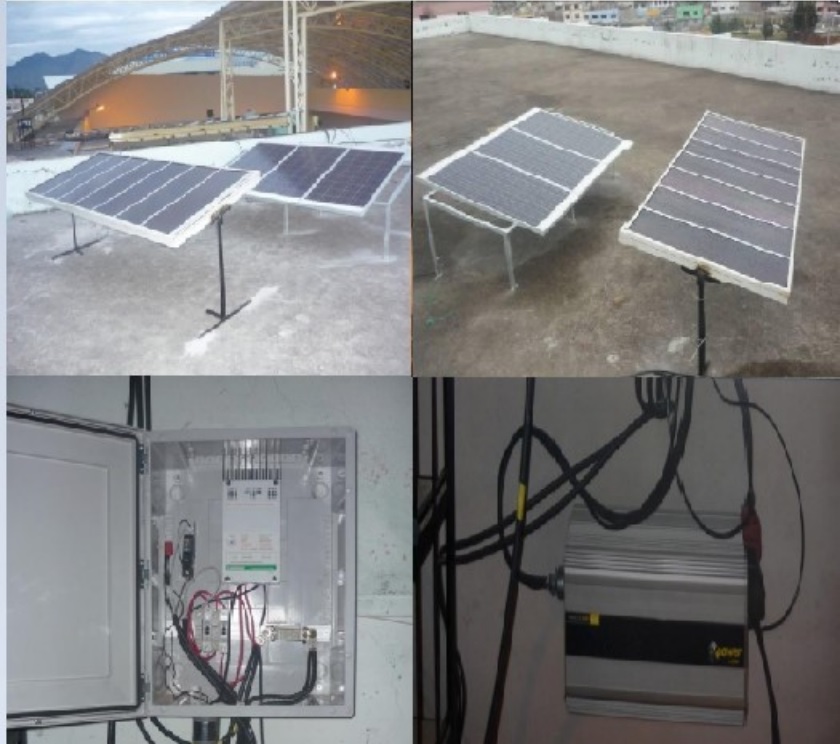 Sistema de generaci&oacute;n renovable de la
FISEI.