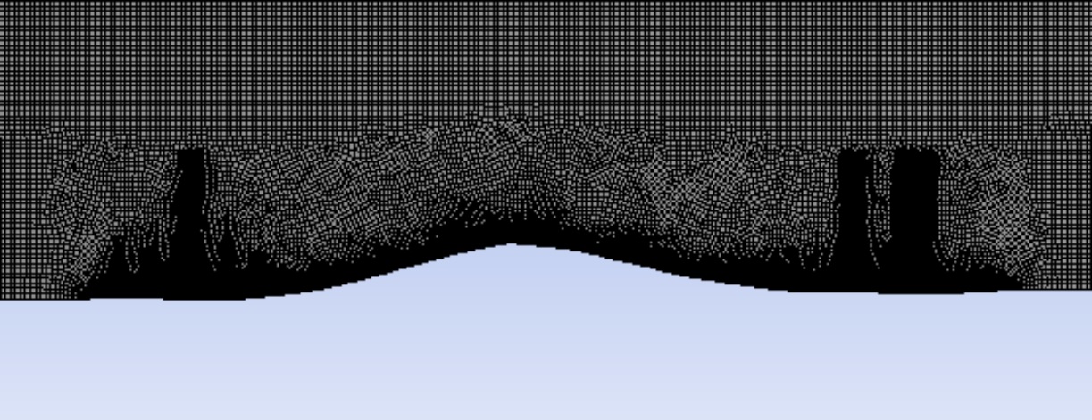Mallado 2D de dominio computacional de colina Askervin.