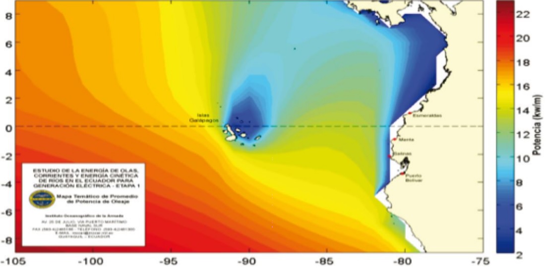 &Aacute;rea de estudios marinos para determinar el potencial energ&eacute;tico. [3]