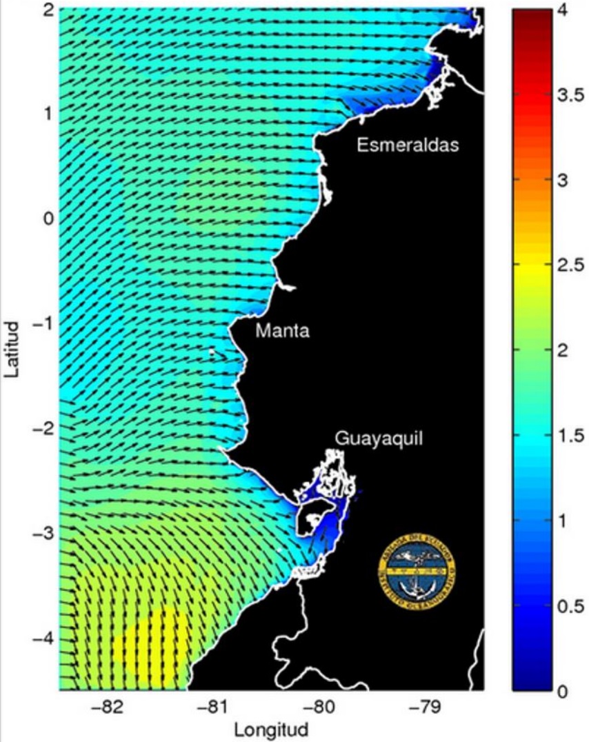 Modelo de operaci&oacute;n Inocar-SWAM altura de oleaje. [3]