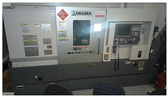 Figura 3. Torno multifuncional CNC
  marca Okuma modelo Multus B-200W