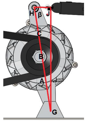 Sistema de tensado de la banda del módulo.