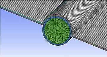 Figura 5. Malla del colector solar
