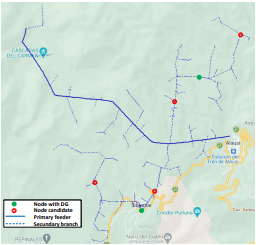 Ubicación georreferenciada de la GD