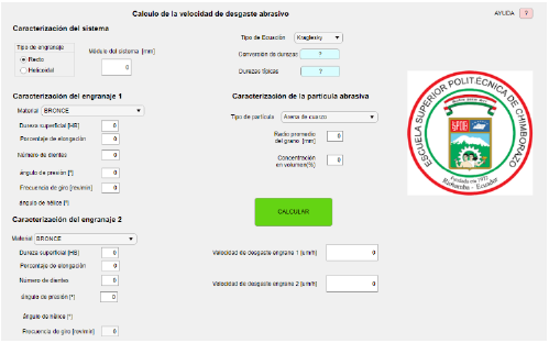 Versi�n 2 App c�lculo de la velocidad de desgaste