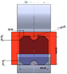 Dimensiones de la secci&oacute;n transversal interna [15]