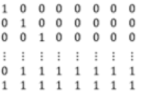  Ejemplo de la matriz de iteración.