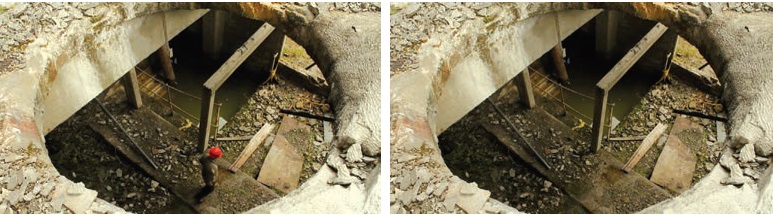 Fotogramas en
secuencia de La Siberia.