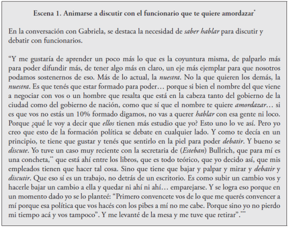 Animarse a discutir con el funcionario que te quiere amordazar