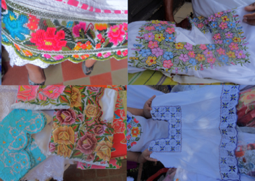 Bordados en Plaza de Izamal y Halach&oacute;, Yucat&aacute;n
