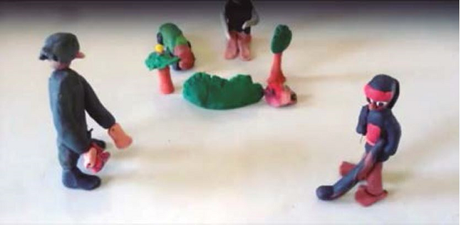 Frame de la animaci&oacute;n de la
lucha del Oi&rsquo;&oacute;