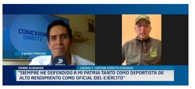 Ejemplo de entrevista deportiva realizada por videollamada