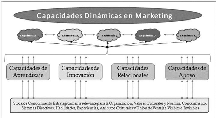  Construcci&oacute;n de las capacidades din&aacute;micas
en marketing