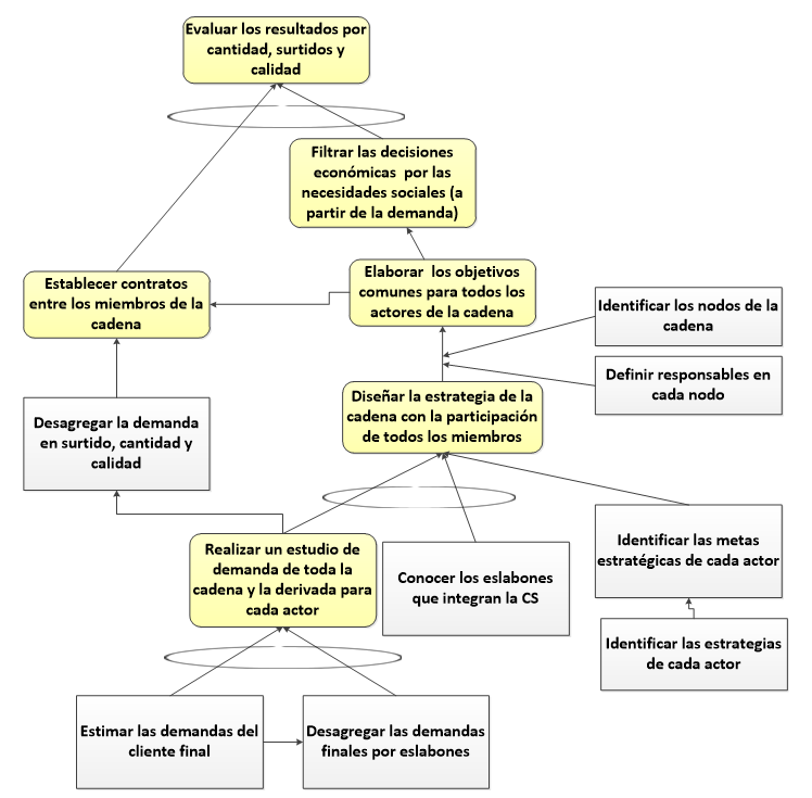 �rbol de transici�n de la cadena objeto de estudio