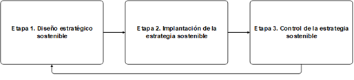 Etapas de la direcci�n estrat�gica de una organizaci�n en funci�n de la sostenibilidad