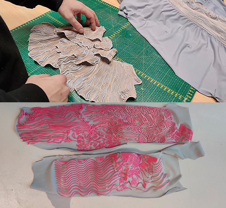 MonkeyFab&rsquo;s 3D printed textiles, from Patryk Wojciechowski&rsquo;s original design.