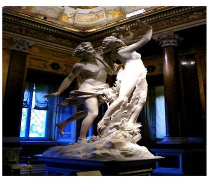 Apolo y Dafne, Galería Borghese Italia