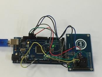 Prototipo de NFC en
funcionamiento.