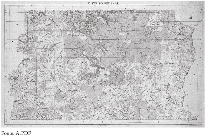 Conselho Nacional de Geografia, Divisão de Cartografia. “Distrito Federal”. Mapa elaborado em 1960 e atualizado em 1963.