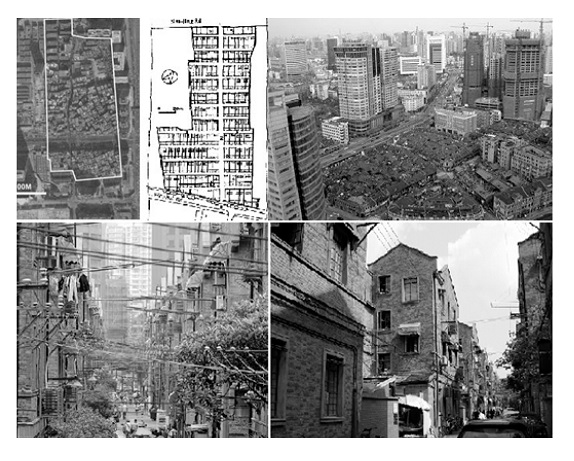 Lilong Jiang-na (ou Jing&rsquo;an), no centro de Xangai, constru&iacute;do em 1932.