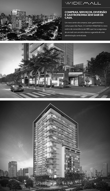 Fachada ativa do Edifício Helbor Wide São Paulo. Avenida Rebouças, 2636 - Pinheiros - São Paulo - SP